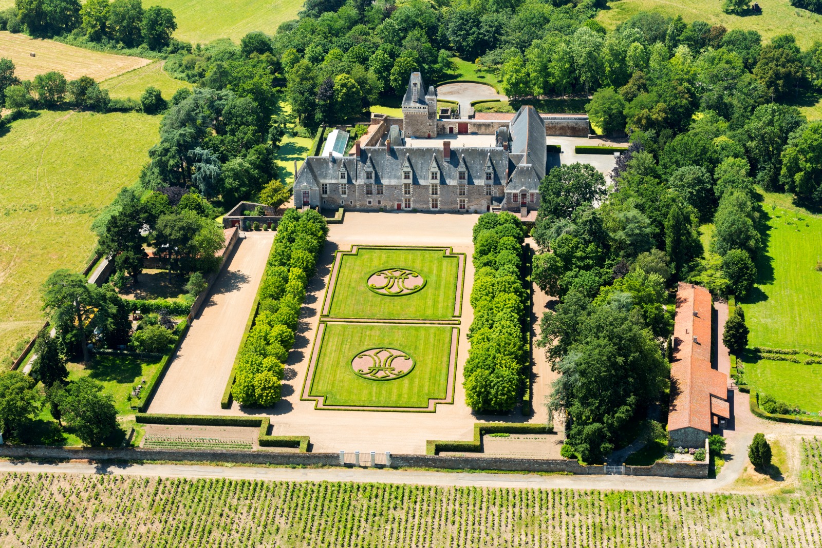 Château de Goulaine dans le Vignoble Nantais à Haute Goulaine près de Nantes