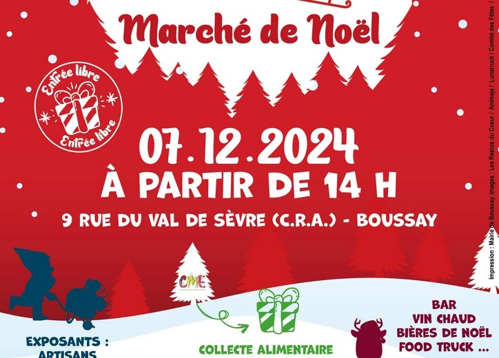 2024 AFFICHE BOUSSAY MARCHÉ DE NOËL