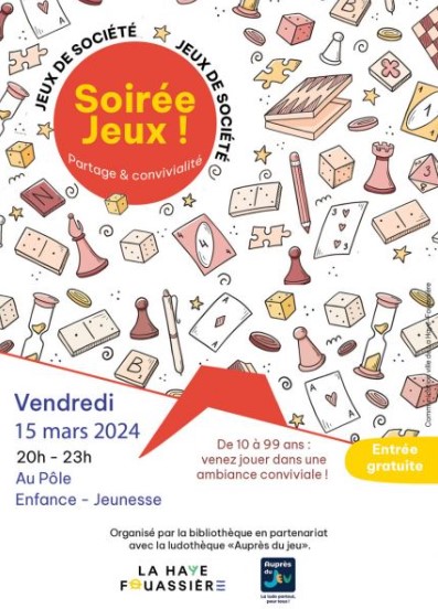 Venez à la soirée jeux organisée par la Bie d'Houille ! - au